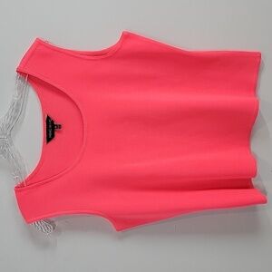 MING WANG Coral Pink Tank top shell womens size Petite Large